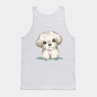 Portrait of Maltese Tank Top